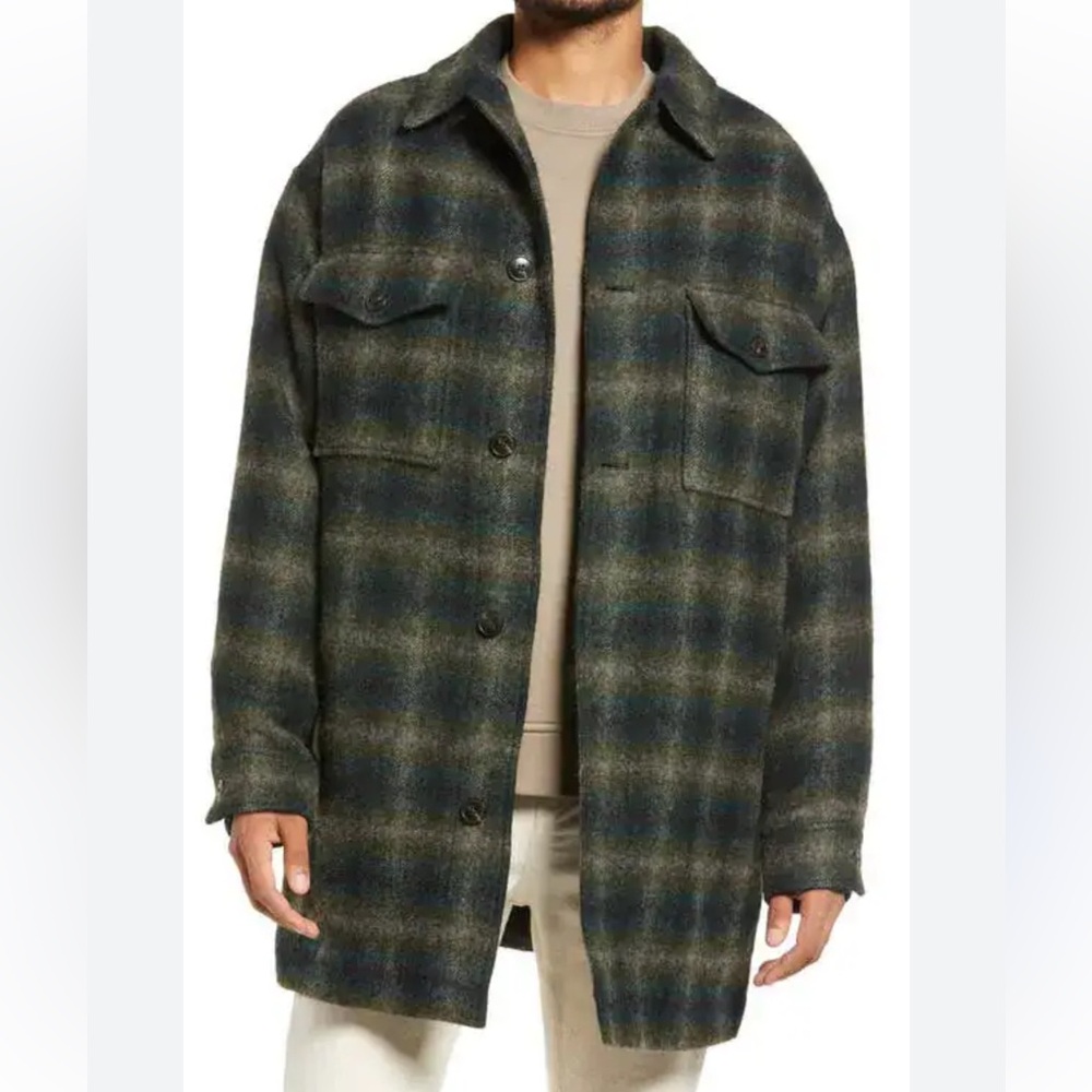 Closed Plaid Wool‎ Shirt Jacket